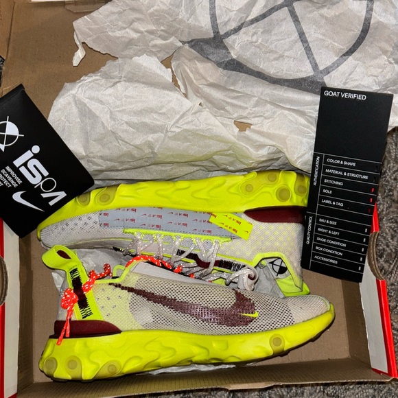 Nike React WR ispa Platinum Volt - Picture 10 of 11